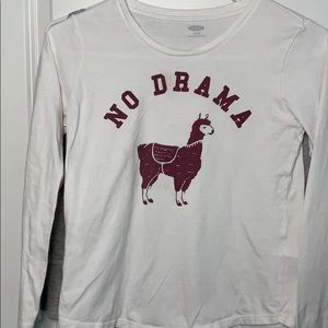 Two graphic long sleeve shirts